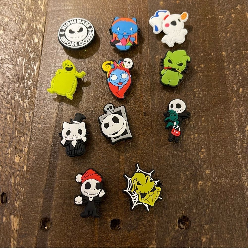 11 Piece Nightmare Before Christmas Crocs Charms Set - Buy 3 of More Get 50% OFF